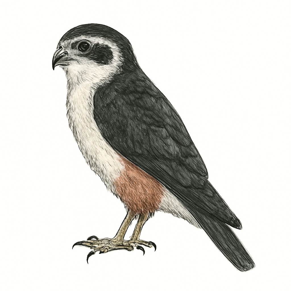 Illustrazione di Black-thighed Falconet