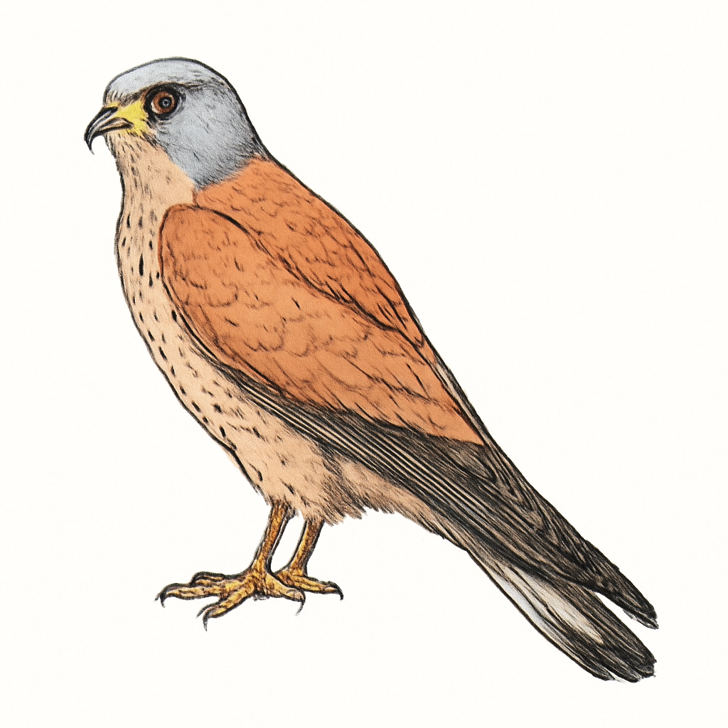 Ilustración de Cernícalo Primilla