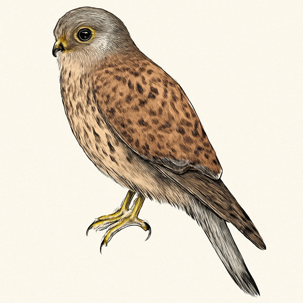 Common Kestrel illustration