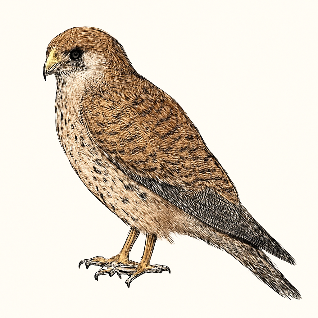 Illustration von Felsenfalke