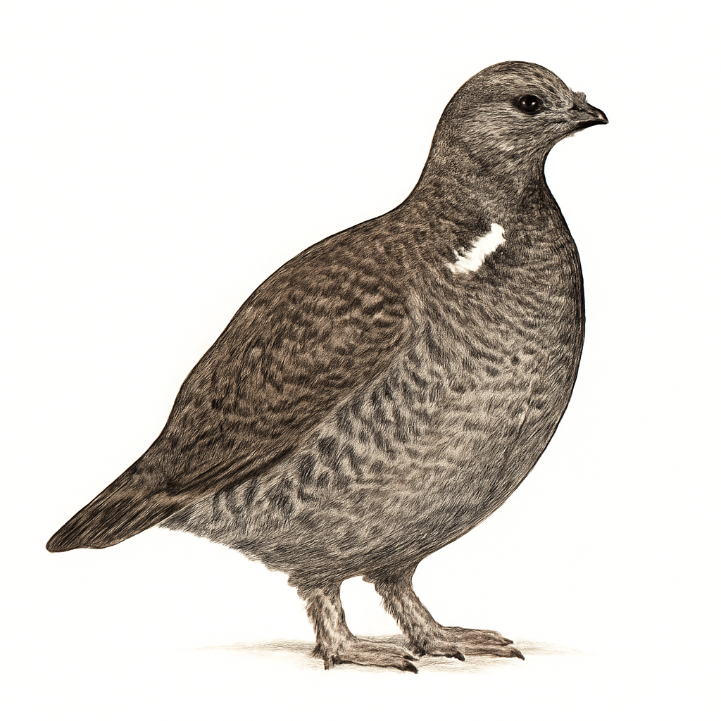 Ilustração de dusky grouse