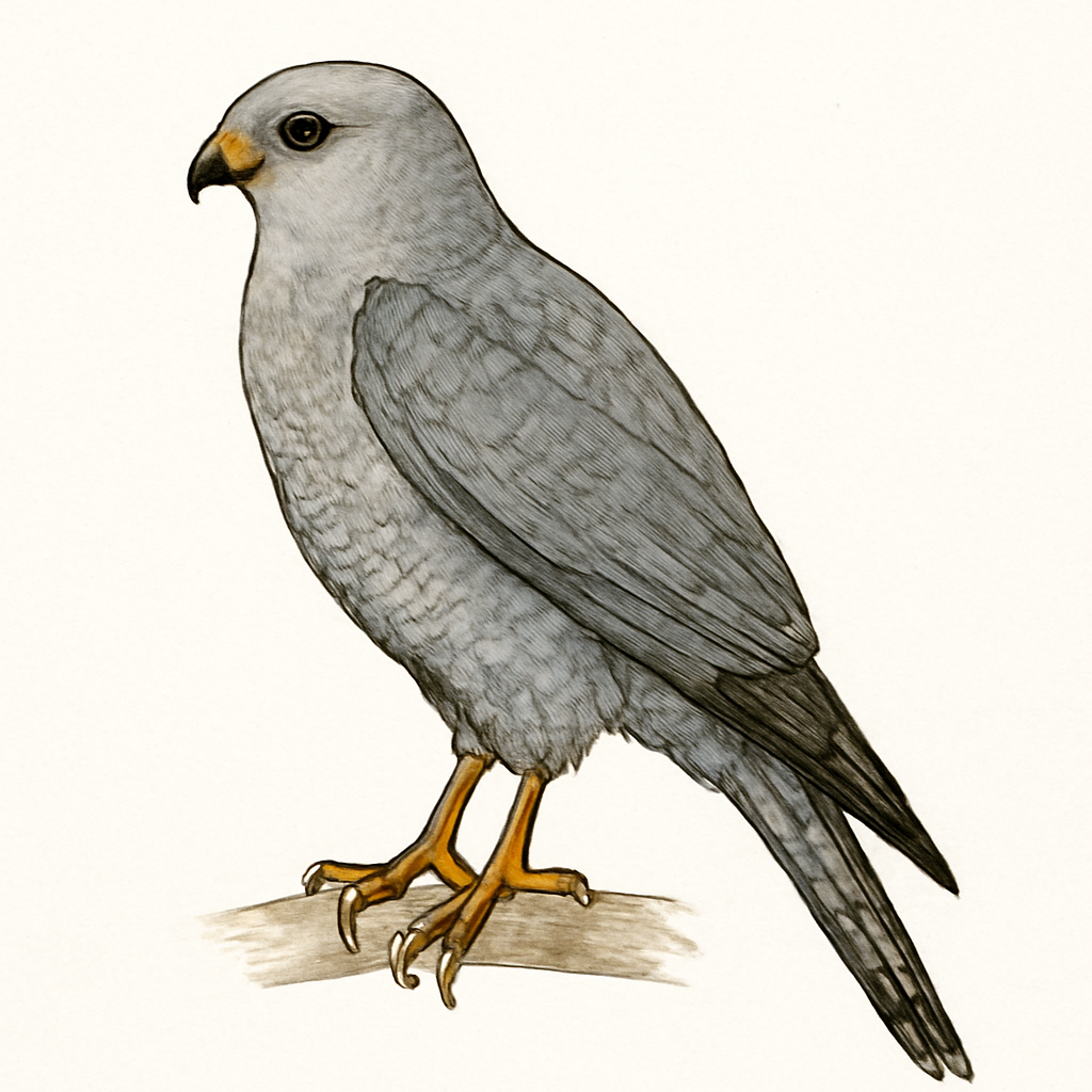 Illustration de Faucon ardoisé
