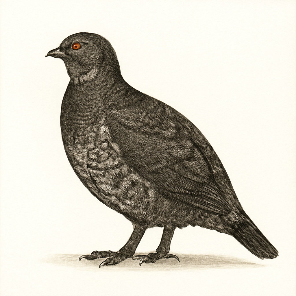 Illustration de Tétras fuligineux
