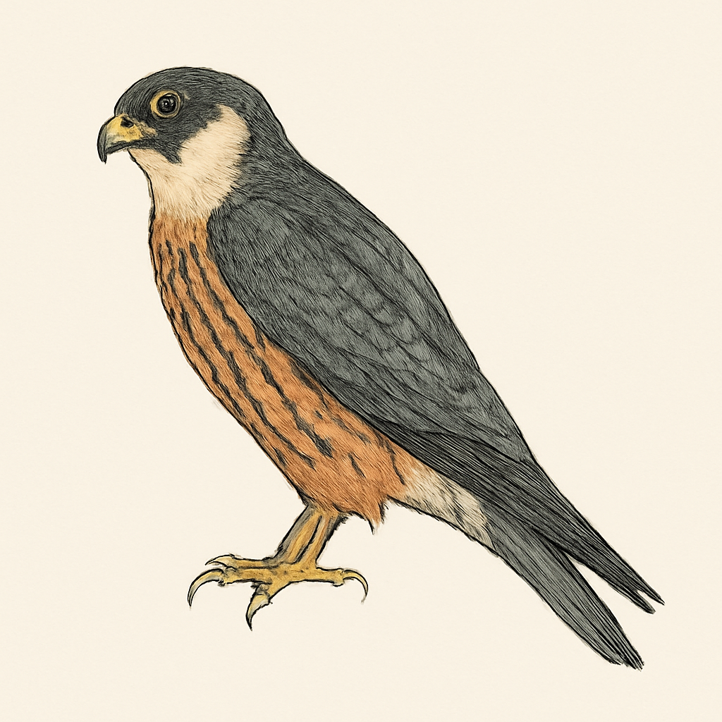 Eurasian Hobby illustration