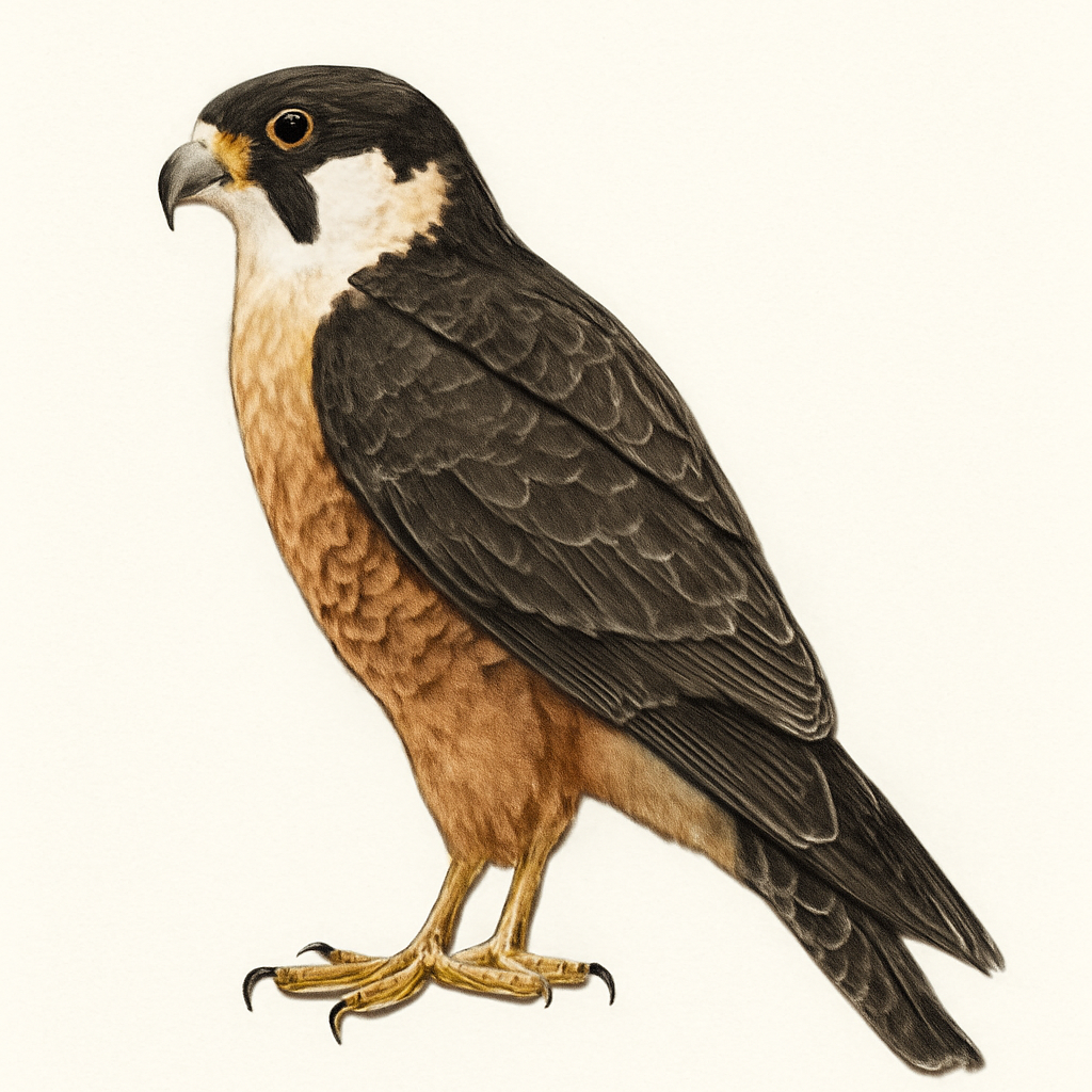 Aplomado Falcon illustration