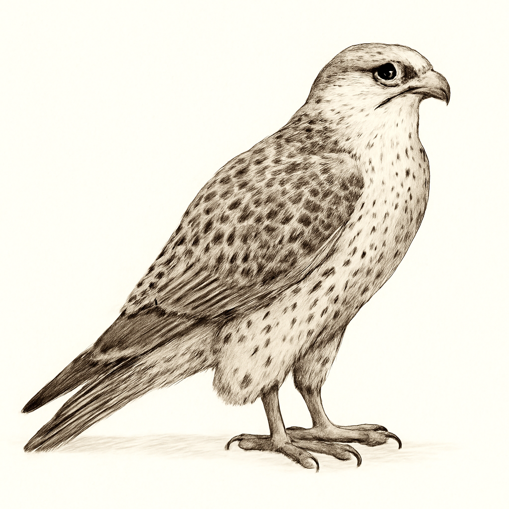 Gyr Falcon illustration