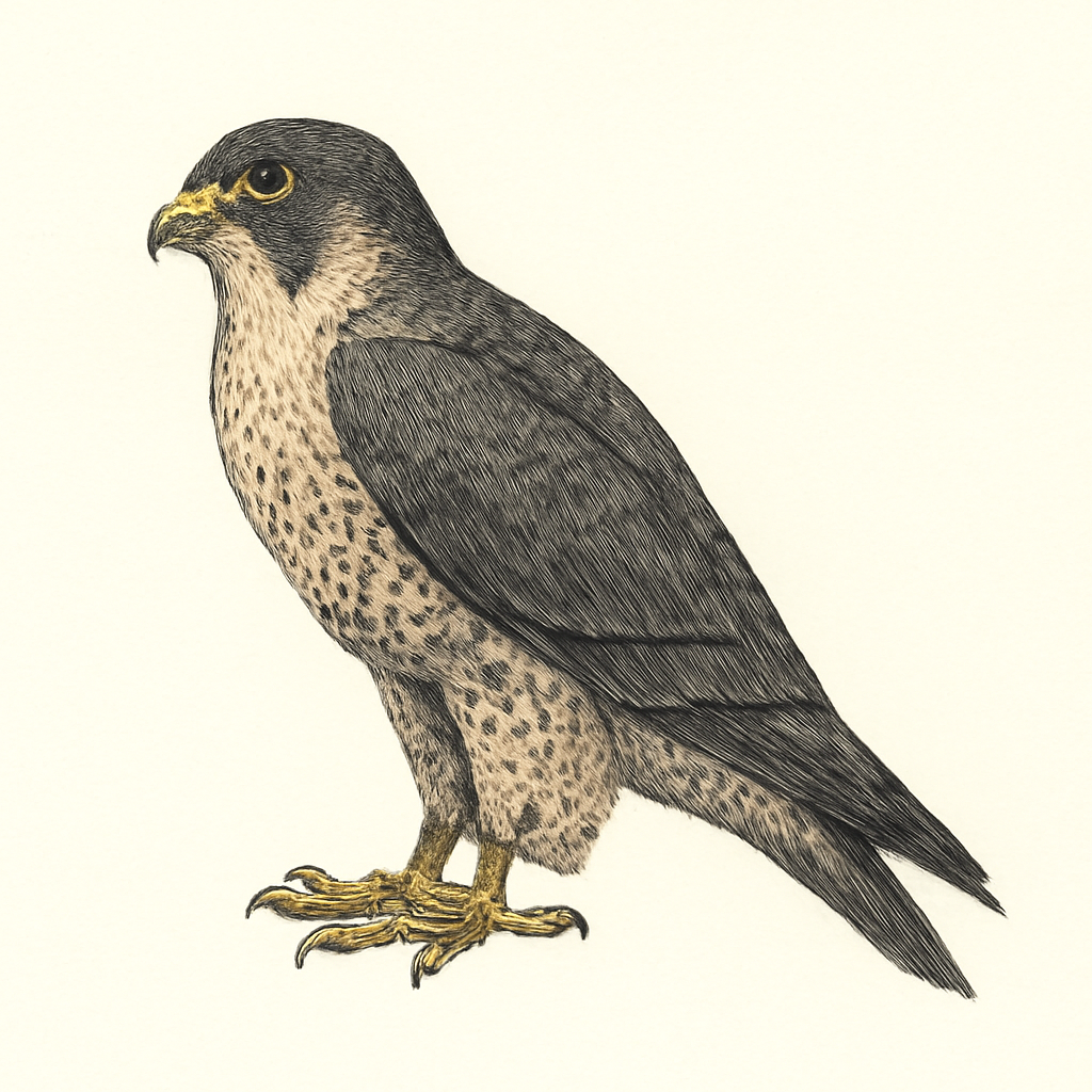 Peregrine Falcon illustration