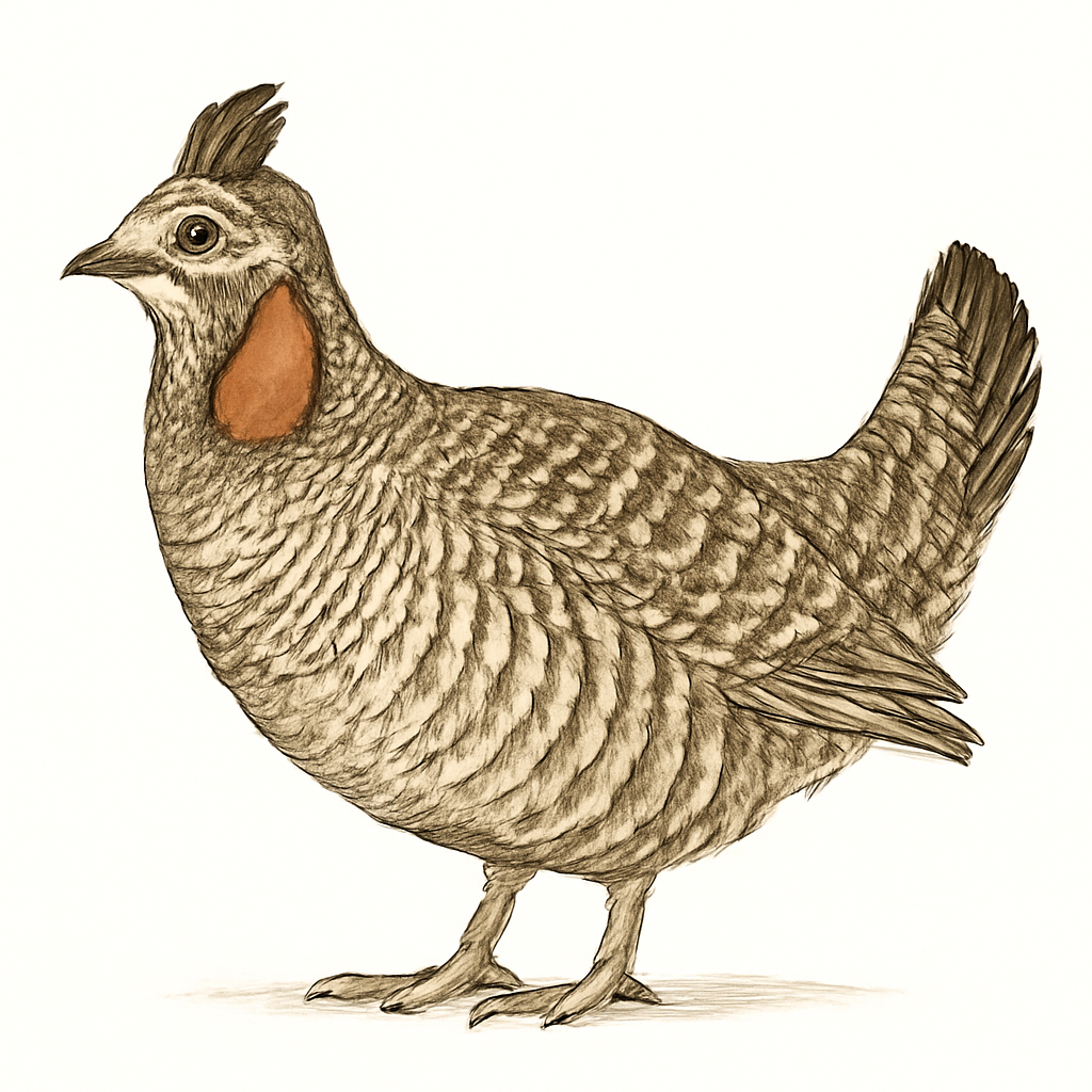Illustrazione di Greater Prairie-Chicken