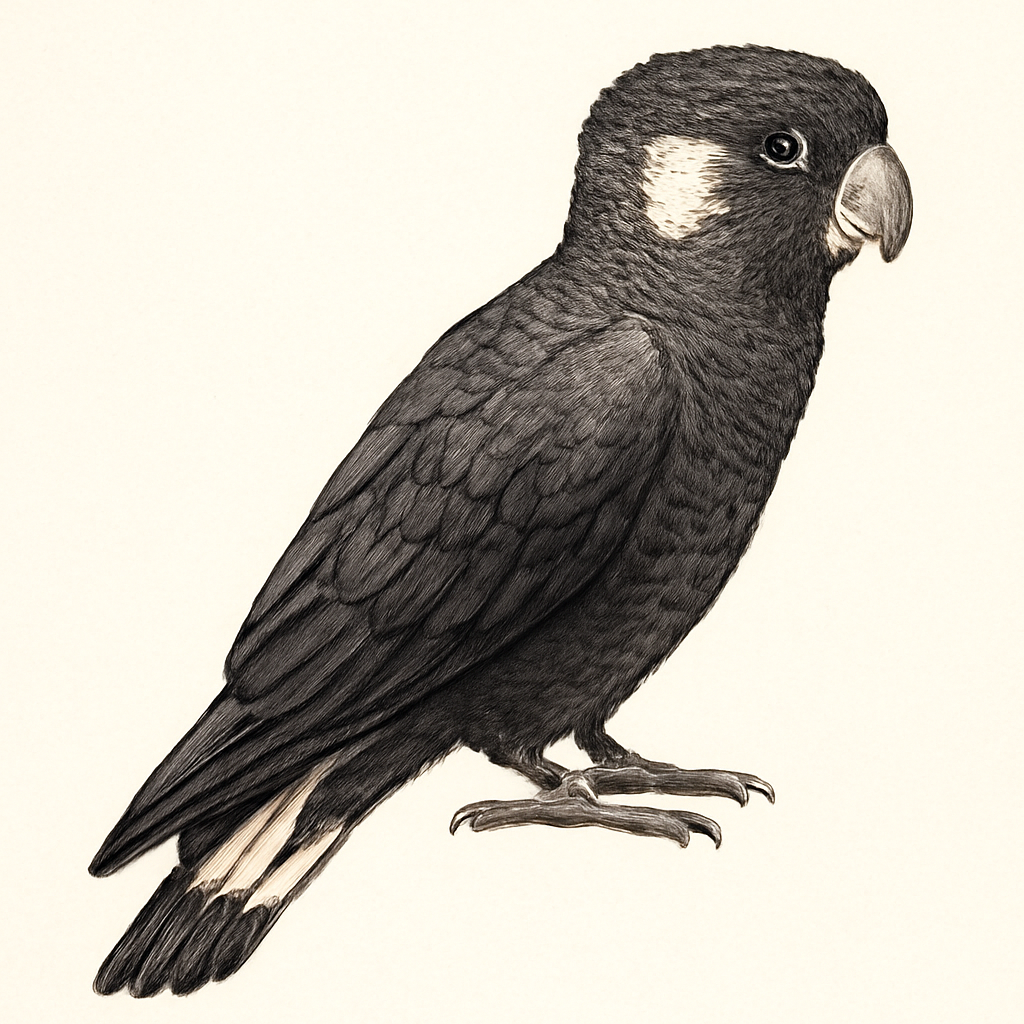 Ilustração de carnaby's black-cockatoo