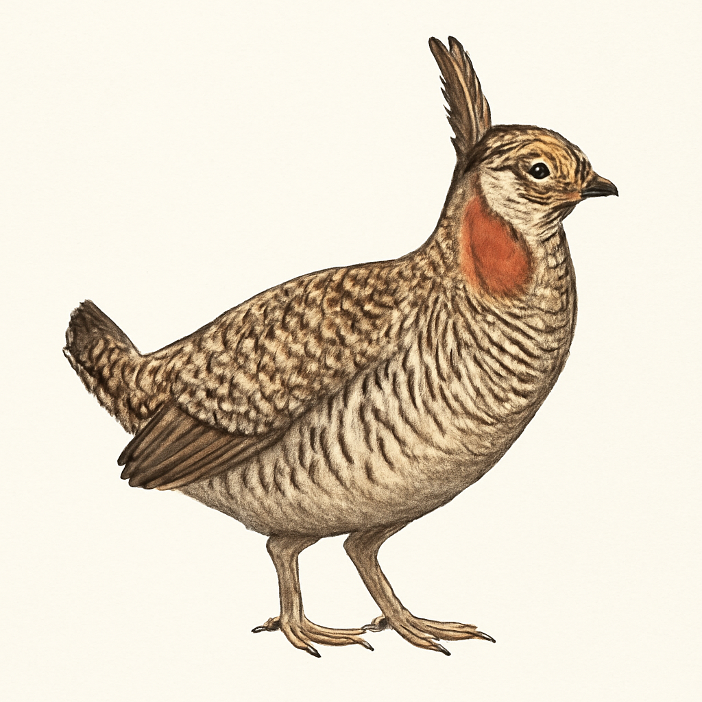 Illustrazione di Lesser Prairie-Chicken