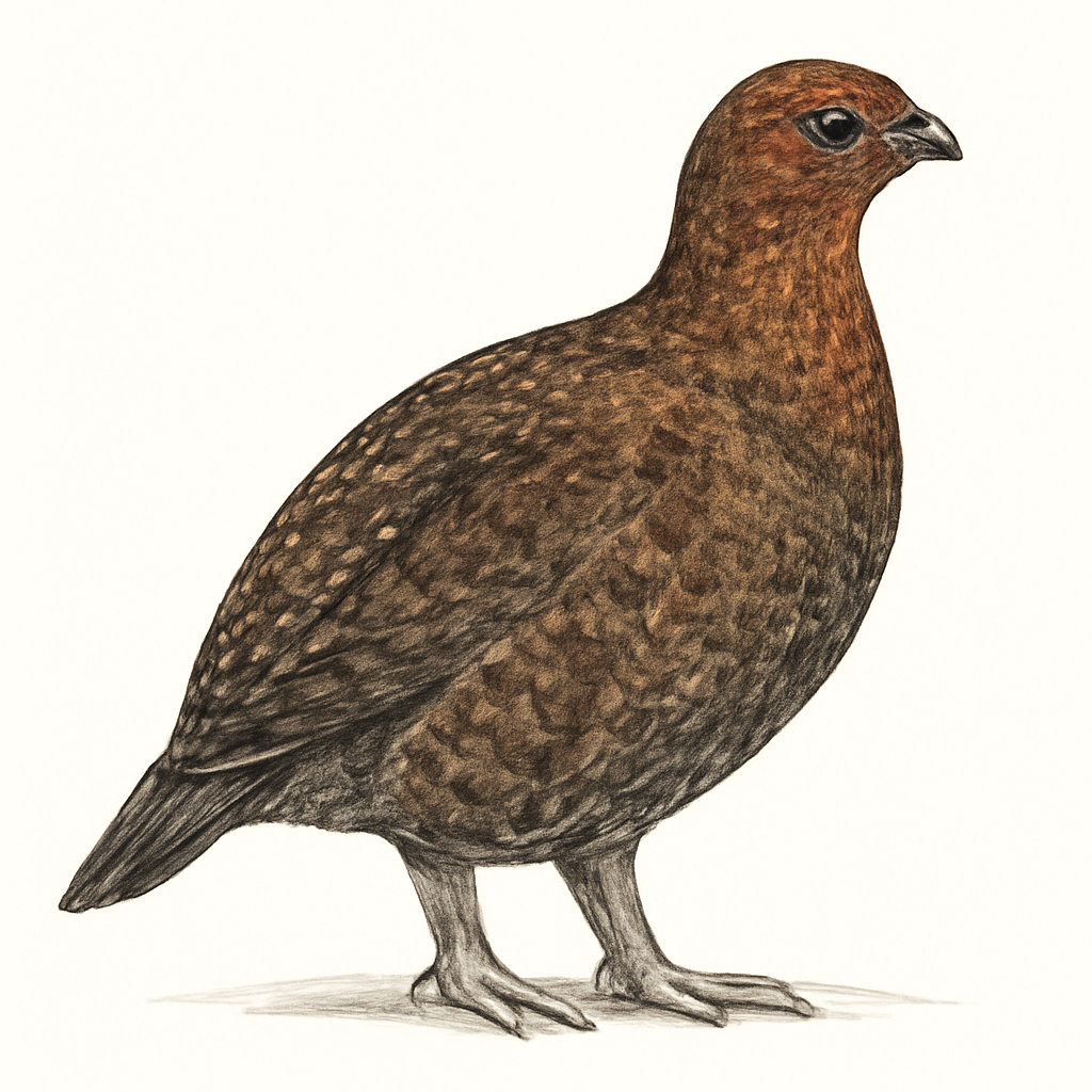 Willow Ptarmigan illustration