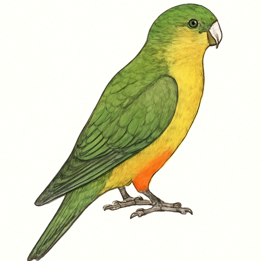 Illustration von Schildsittich