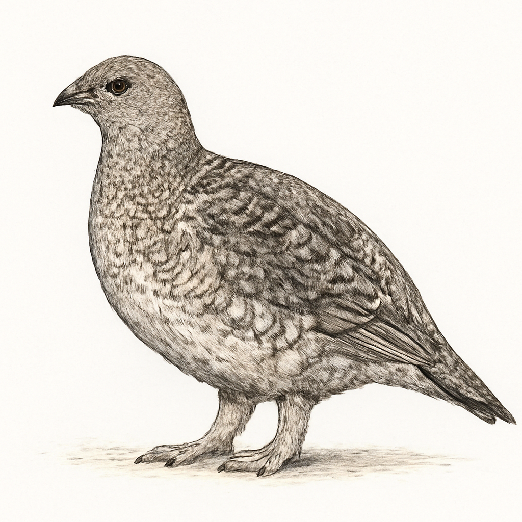 Rock Ptarmigan illustration