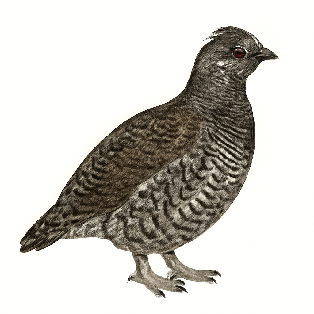 Illustrazione di Spruce Grouse