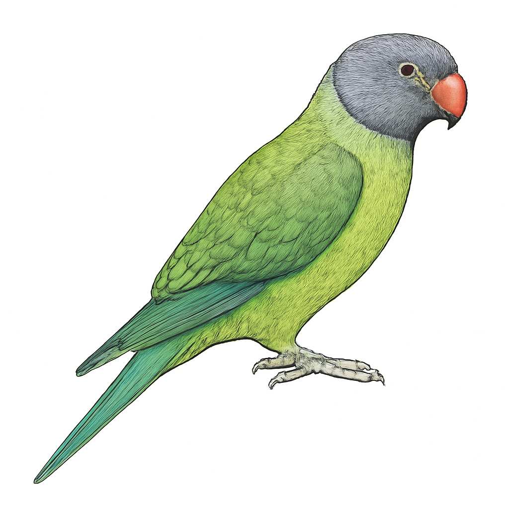 Illustration von Himalajasittich