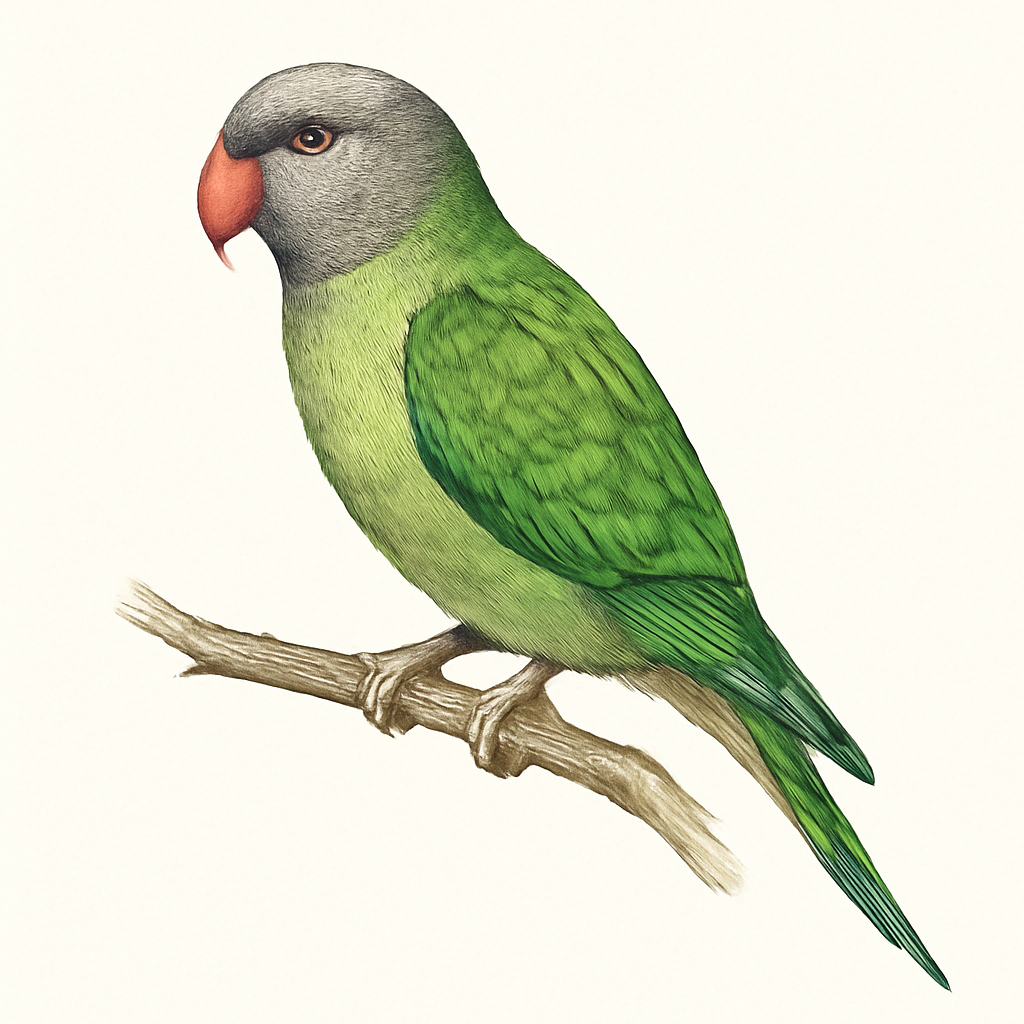 Illustrazione di Gray-headed Parakeet