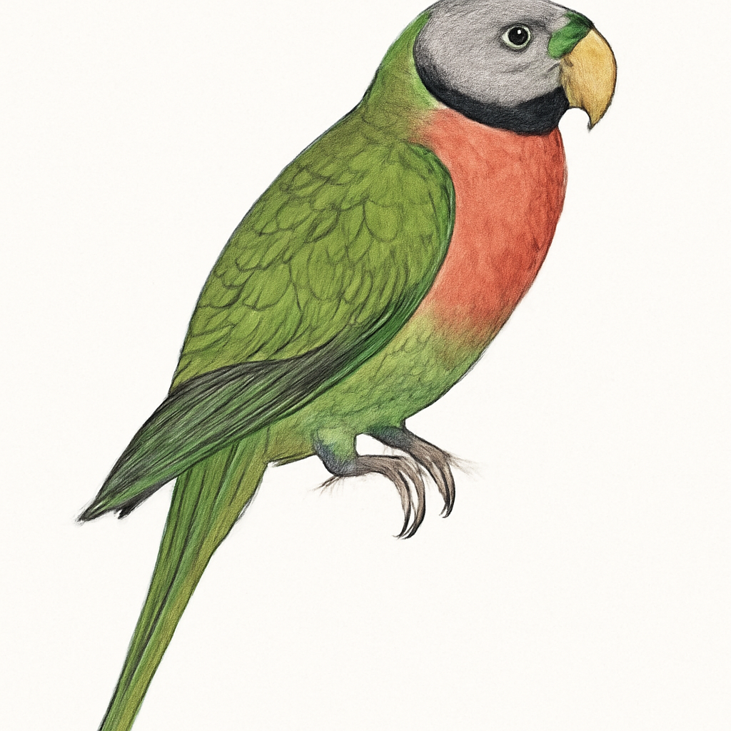 Illustration de Perruche à moustaches