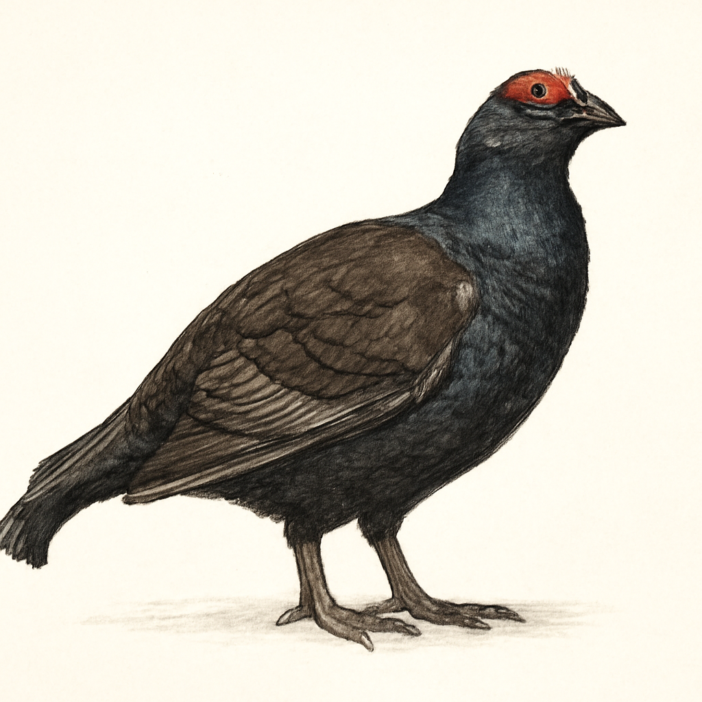 Black Grouse illustration