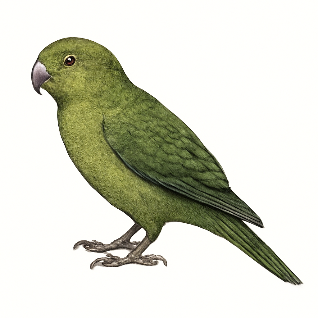 Antipodes Parakeet illustration