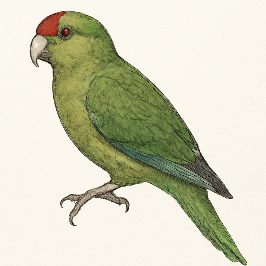 Illustration de Perruche des Chatham