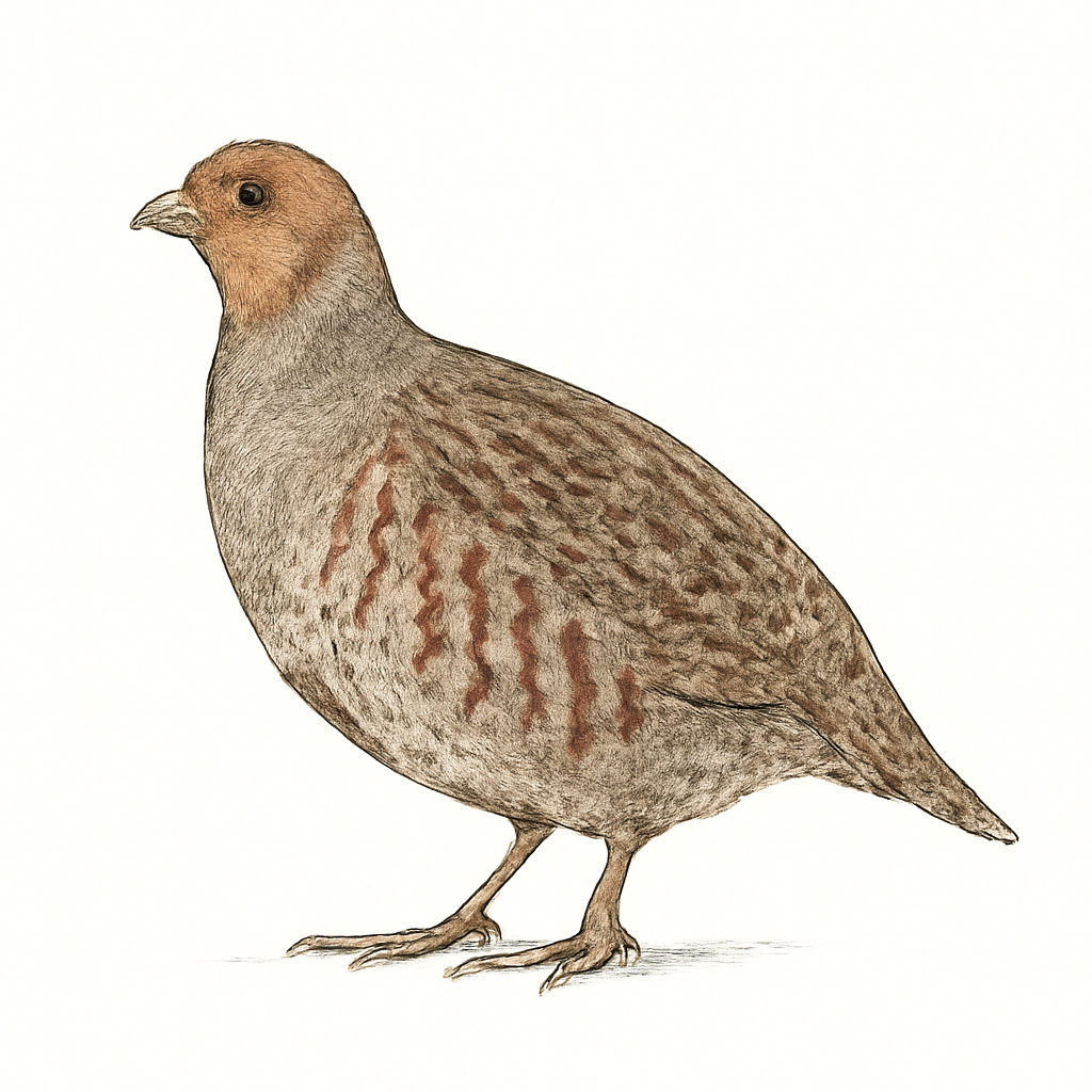 Grey Partridge illustration