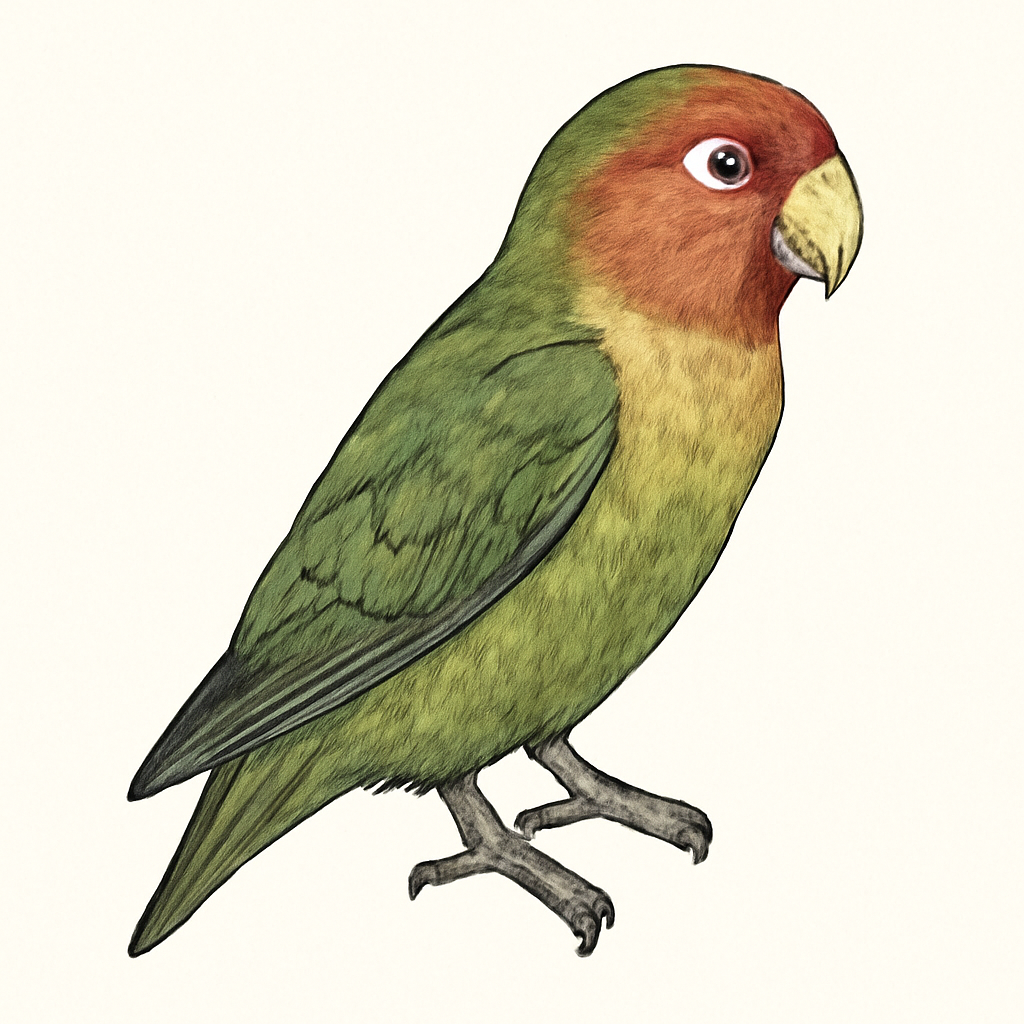 Ilustração de lilian's lovebird