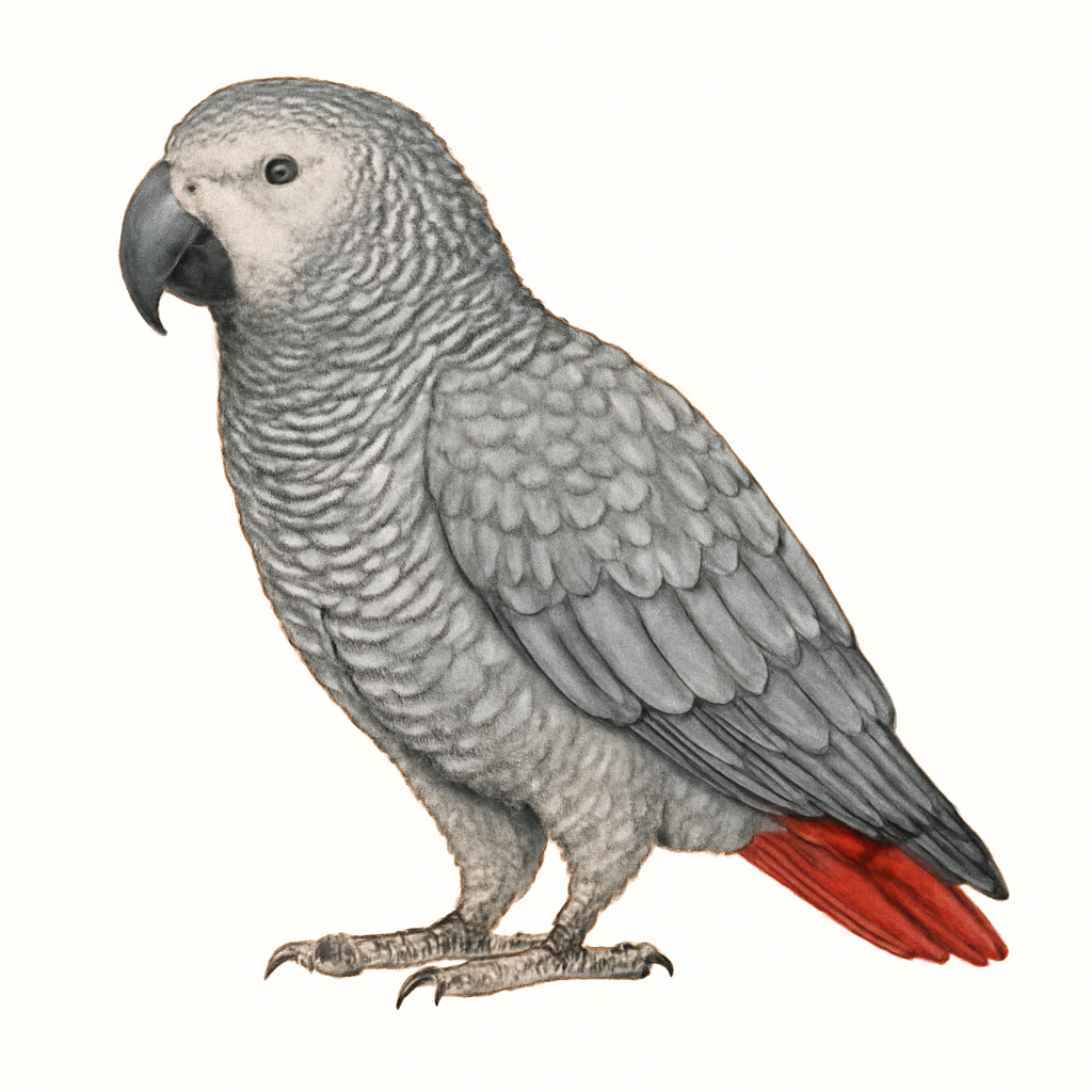 Illustration de Perroquet jaco