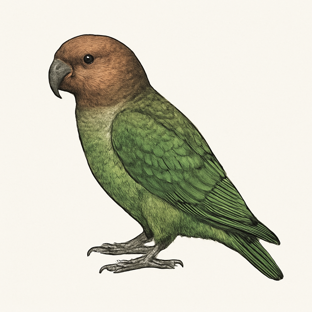 Illustrazione di Brown-headed Parrot