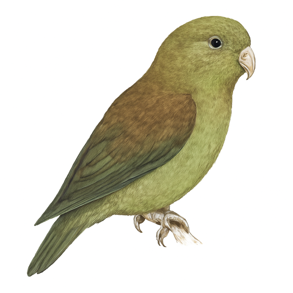 Illustration von Braunrückenpapagei