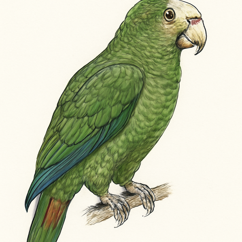 Illustration de Amazone à front blanc