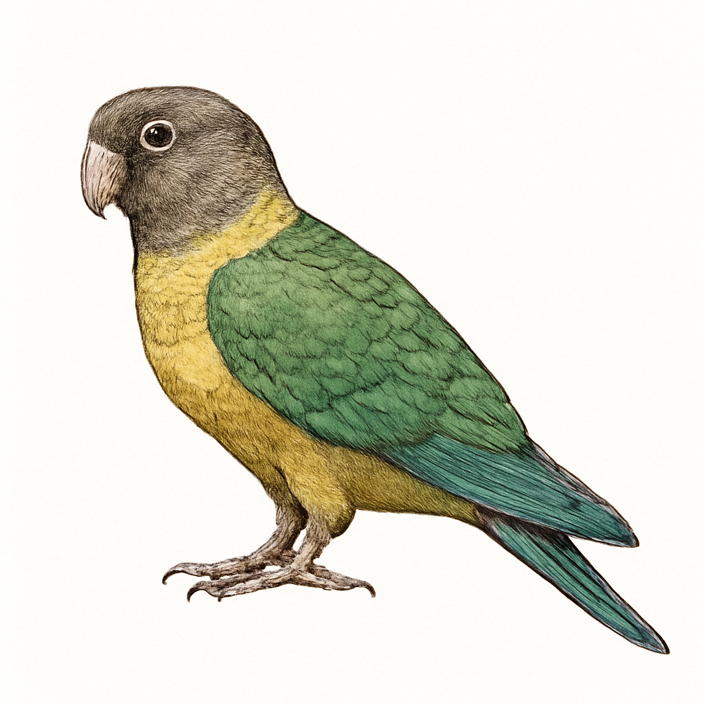 Ilustración de Loro Barranquero