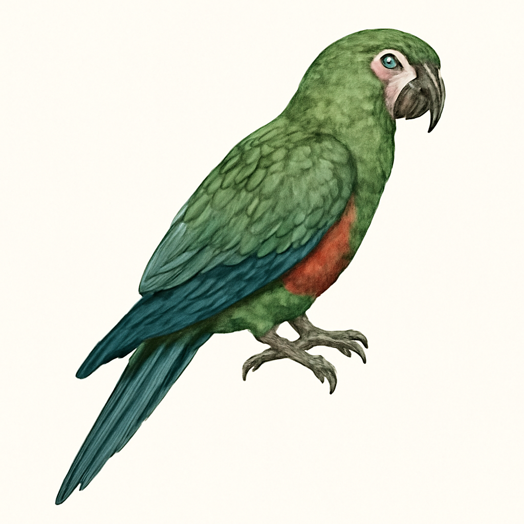 Illustration von Rotbauchara