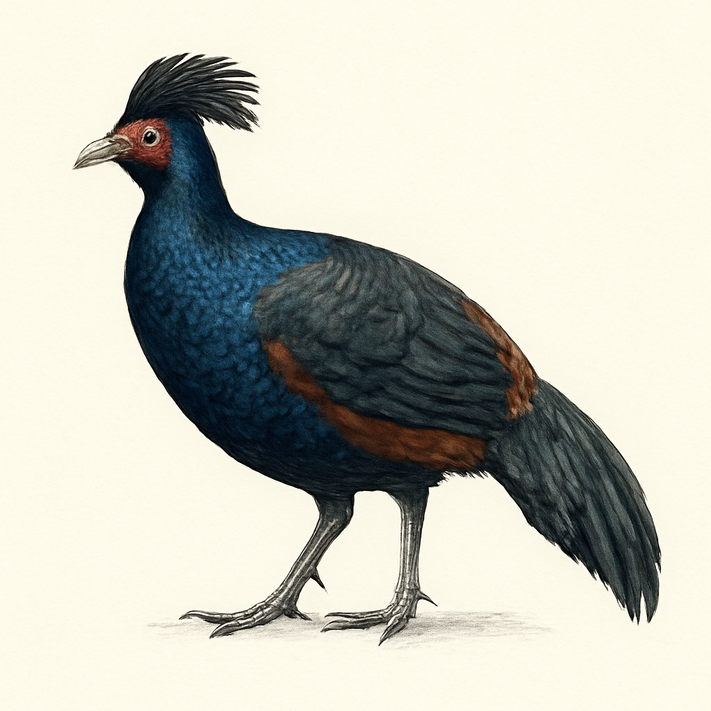 Illustratie van Maleise kuiffazant