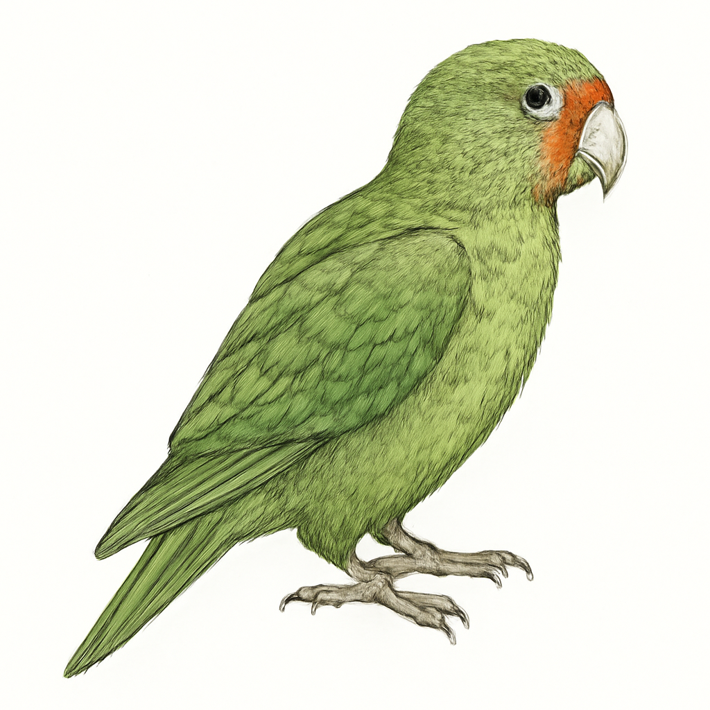 Pacific Parakeet illustration