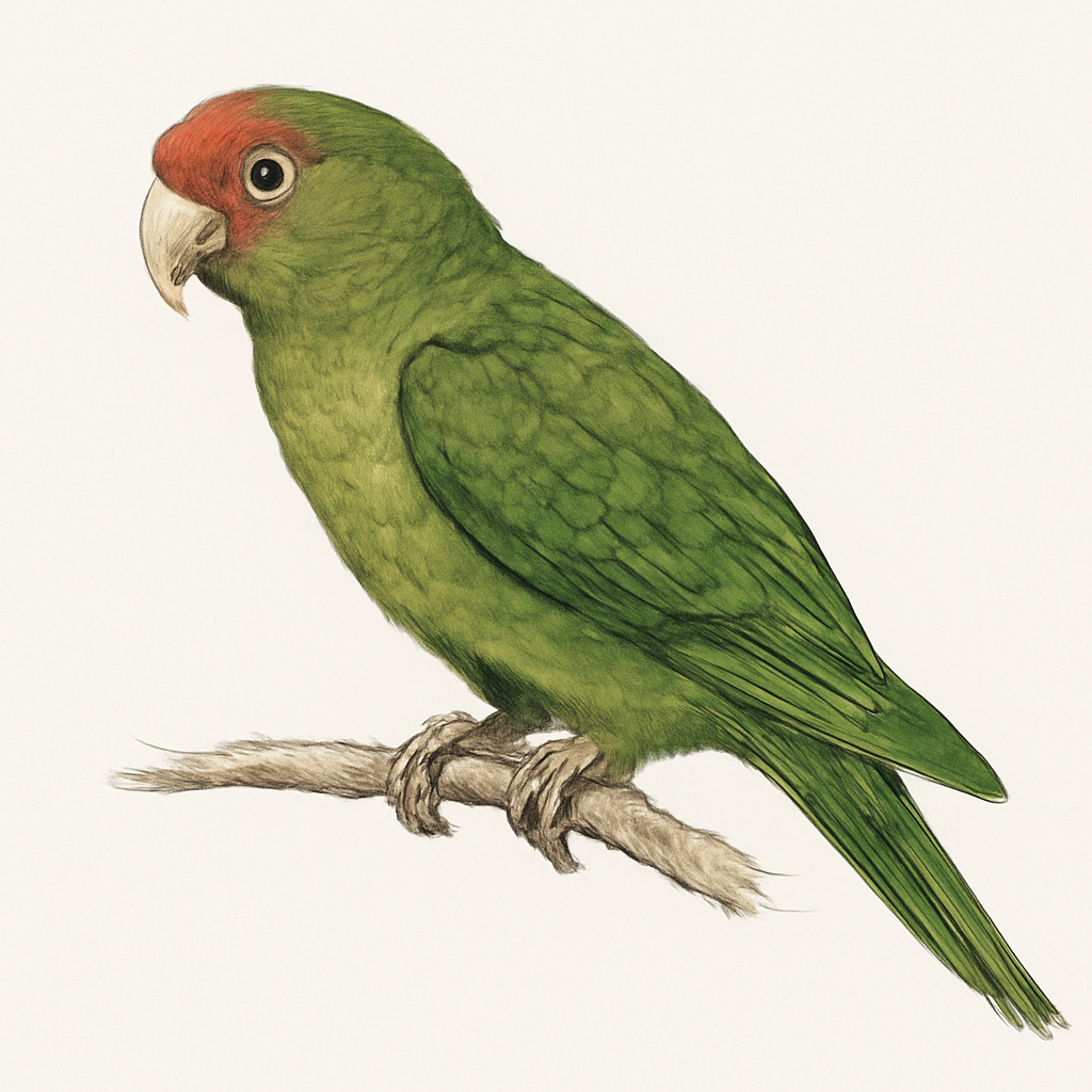 Illustration von Veraguasittich