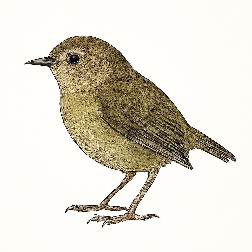 Ilustração de south island wren