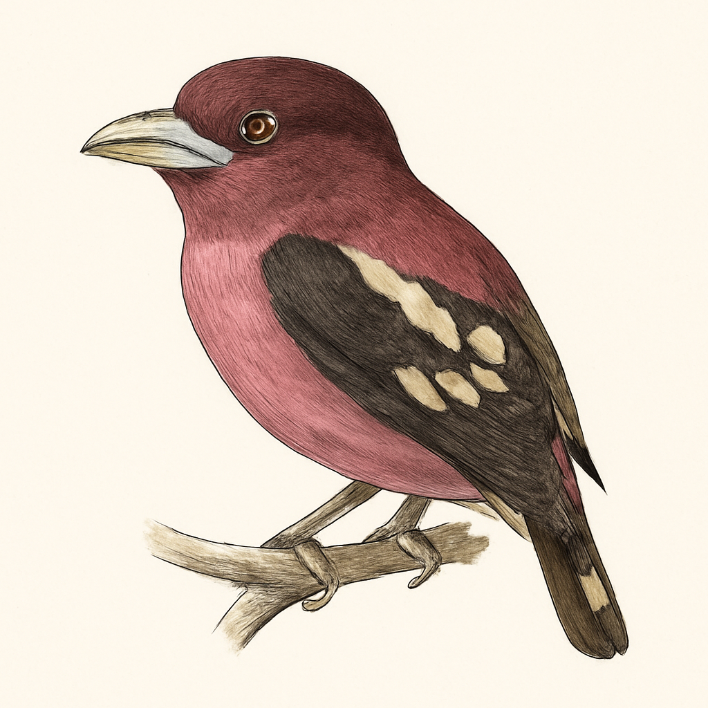 Ilustración de Eurilaimo Bandeado