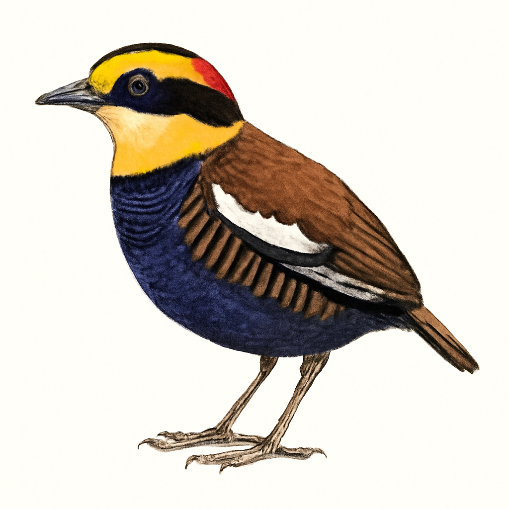 Illustrazione di Malayan Banded-Pitta