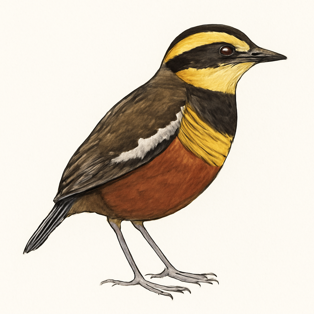 Javan Banded-Pitta illustration