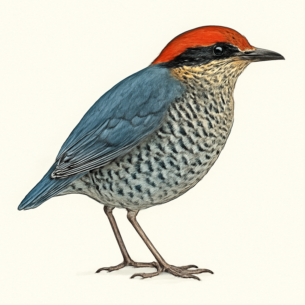Blue Pitta illustration