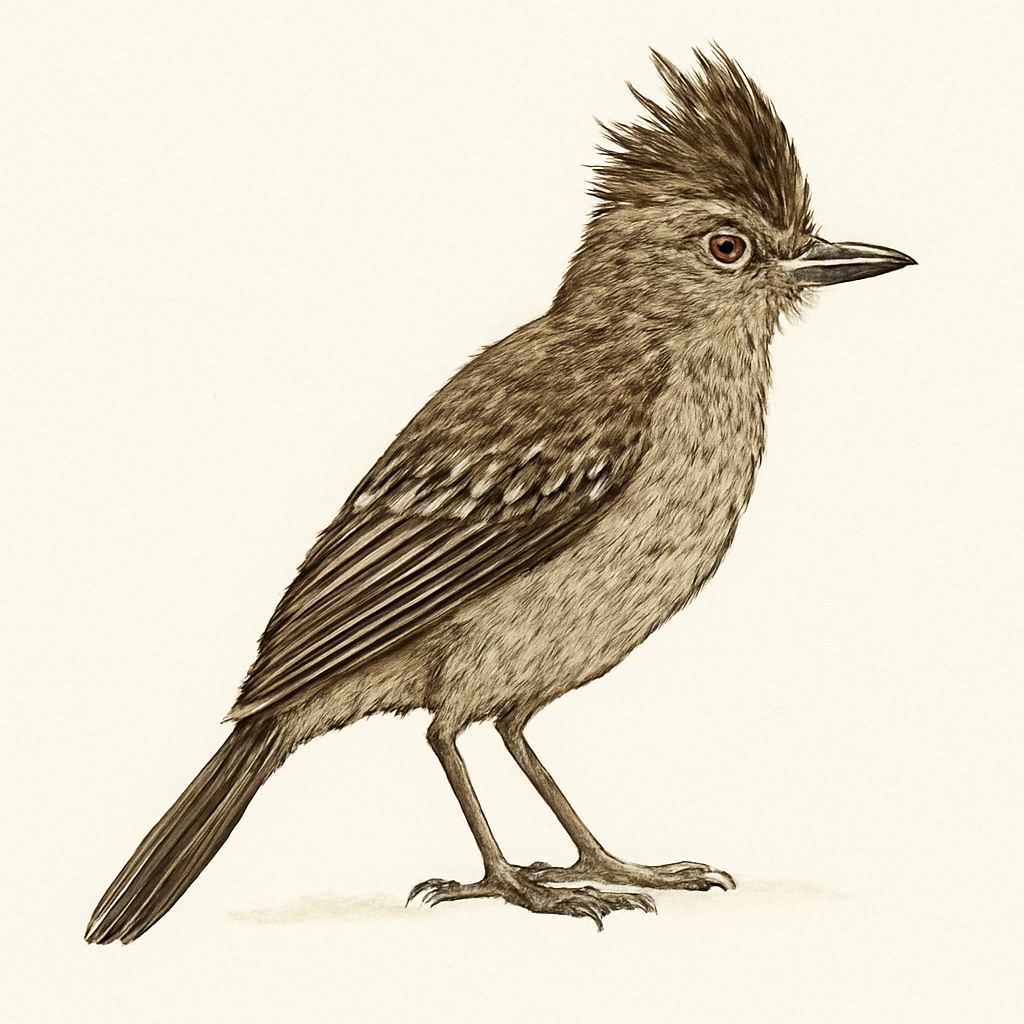 Illustrazione di Tufted Antshrike
