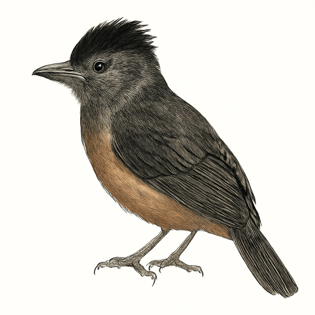 Illustrazione di Saturnine Antshrike