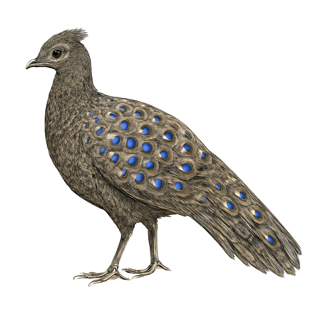 Illustration von Malaienpfaufasan