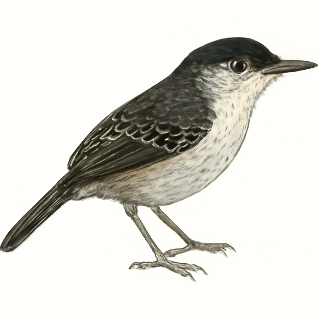 Illustrazione di Dot-winged Antwren
