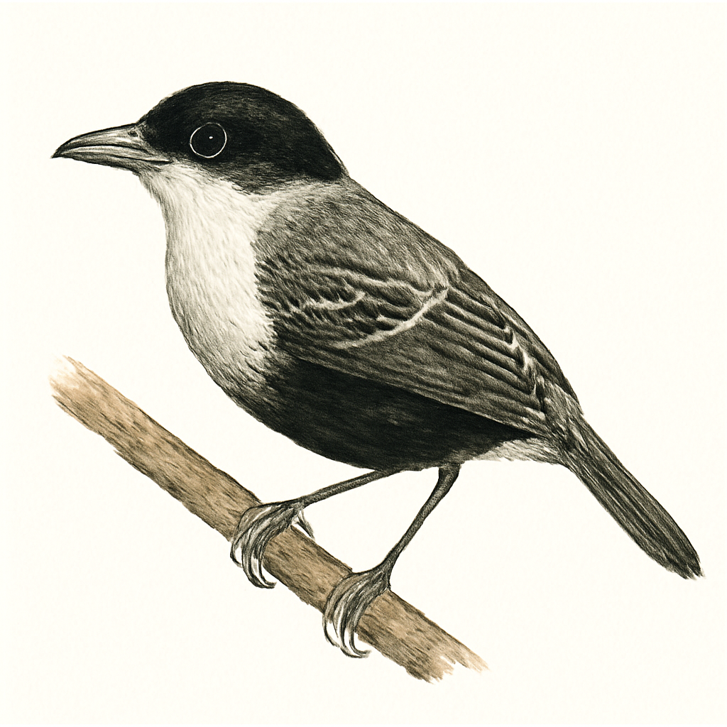 Illustrazione di Black-bellied Antwren