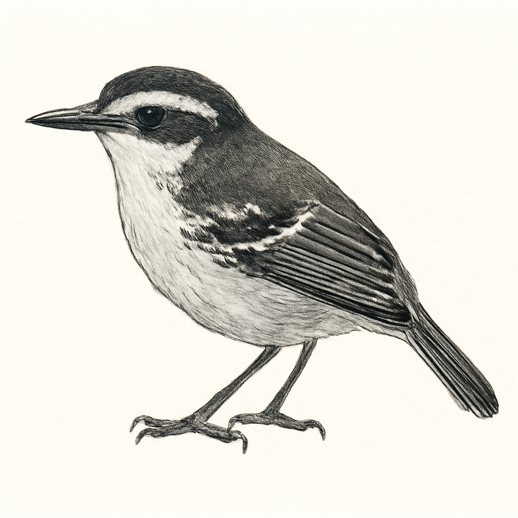 Illustrazione di Marsh Antwren