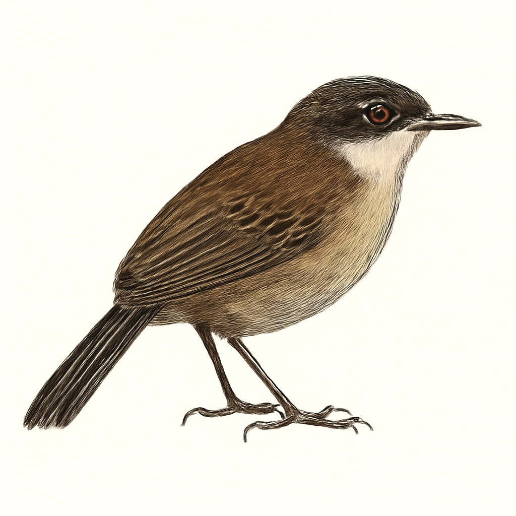 Illustrazione di Dusky-tailed Antbird