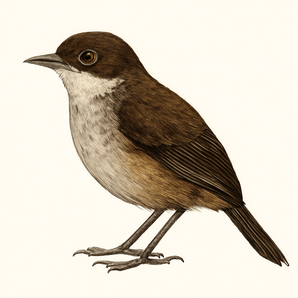 Ash-breasted Antbird illustration