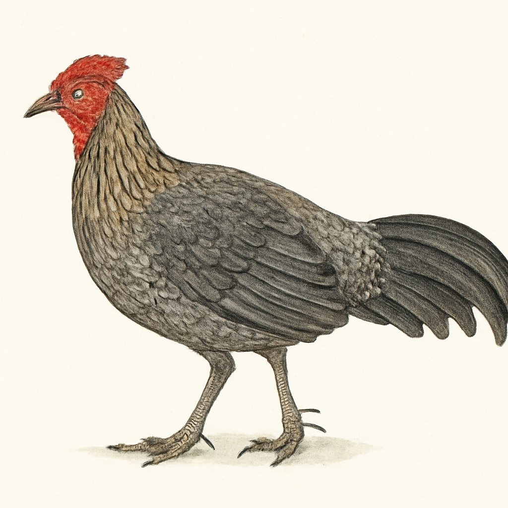 Illustrazione di Gray Junglefowl