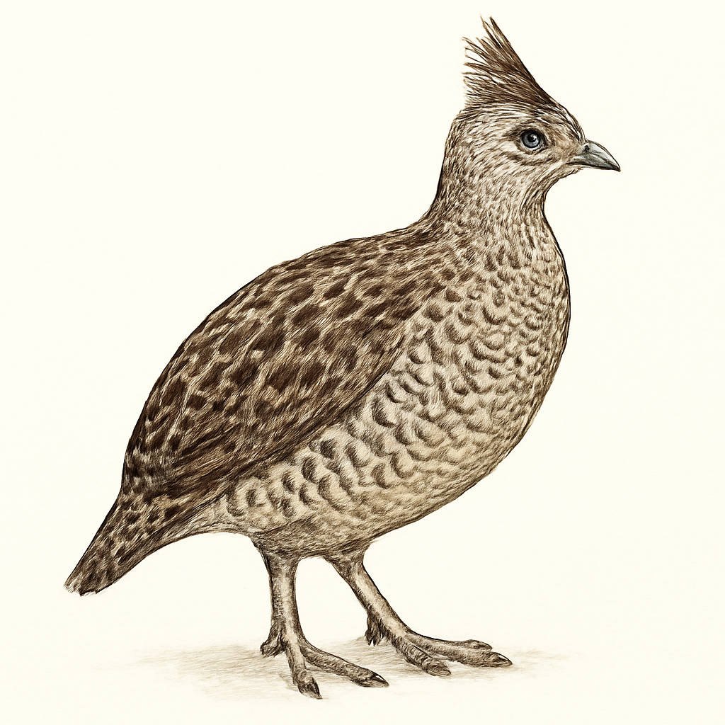 Illustration de Francolin huppé